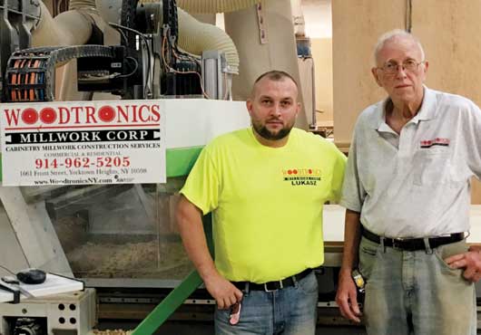 Jan Efraimsen (right) is President of Woodtronics Millwork Corp. and Lukasz Mul is project manager. 